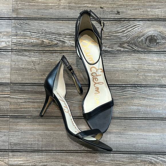 Sam Edelman NWOB Patti Black Ankle Strap Heels size 120 - Picture 1 of 6